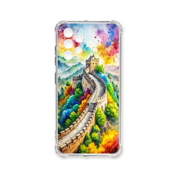 A系列(其他) 殼 TRON 三星 A52/52s 建築水墨彩畫 四角防摔殼 手機殼