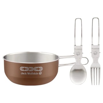 Jack Wolfskin 飛狼 WILD旅羈不銹鋼樂享個人野營組  栗棕色  1套