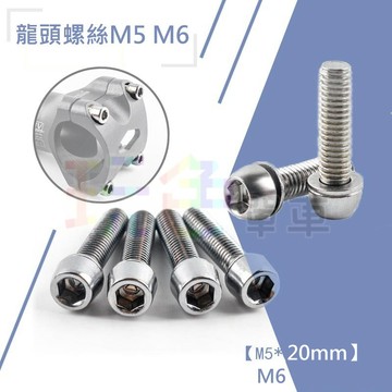 【帶墊片 螺絲】M5*20MM M6*20MM 單顆價 龍頭 立把 煞把 變把 螺絲 (玩色單車)
