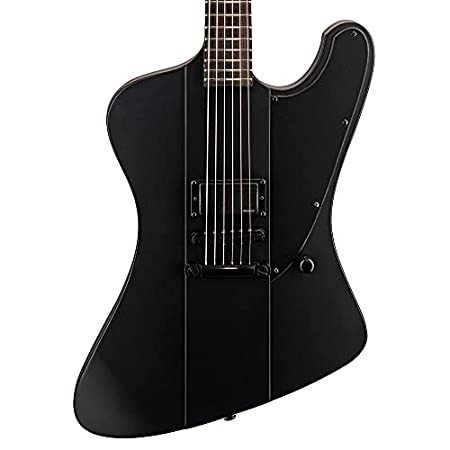 ESP String LTD Phoenix Metal Electric Guitar, Black Satin, Right, (LPHOEN