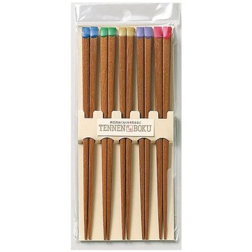 【無國界雜貨舖】日本製 筷子 抗菌加工 5入筷組 天然木筷 止滑筷 竹筷 日本筷子-671835
