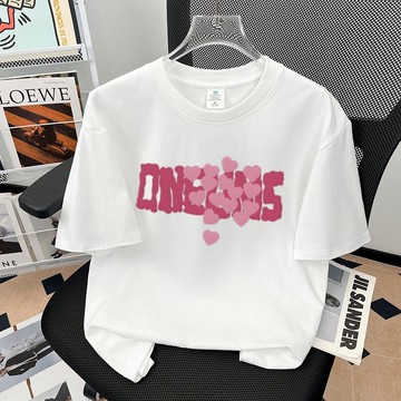 『隔日達』重磅  棉質T恤 印花T恤 OVERSIZE潮牌時尚設計感上衣 港風休閒百搭短袖T恤 超百搭寬鬆半袖上衣 ZB