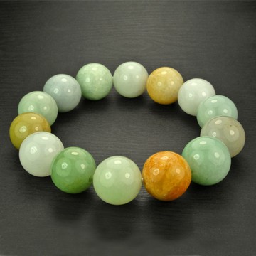 晉佳珠寶 Gemdealler Jewellery 立體多彩翡翠手珠 東方設計美學 天然緬甸A貨