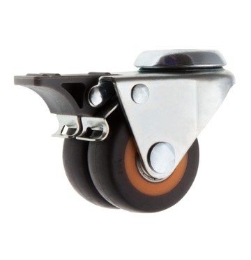 【2英吋】2x2 高彈性TPR 雙輪美式輪 中空雙剎車