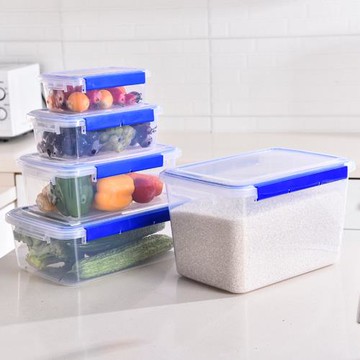 保鮮盒酒店飯店保鮮盒冰柜收納商用塑料盒冰箱長方形食品密封盒超