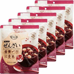 アルファー食品 安心米 おこげ(ぜんざい) 145g ×5個