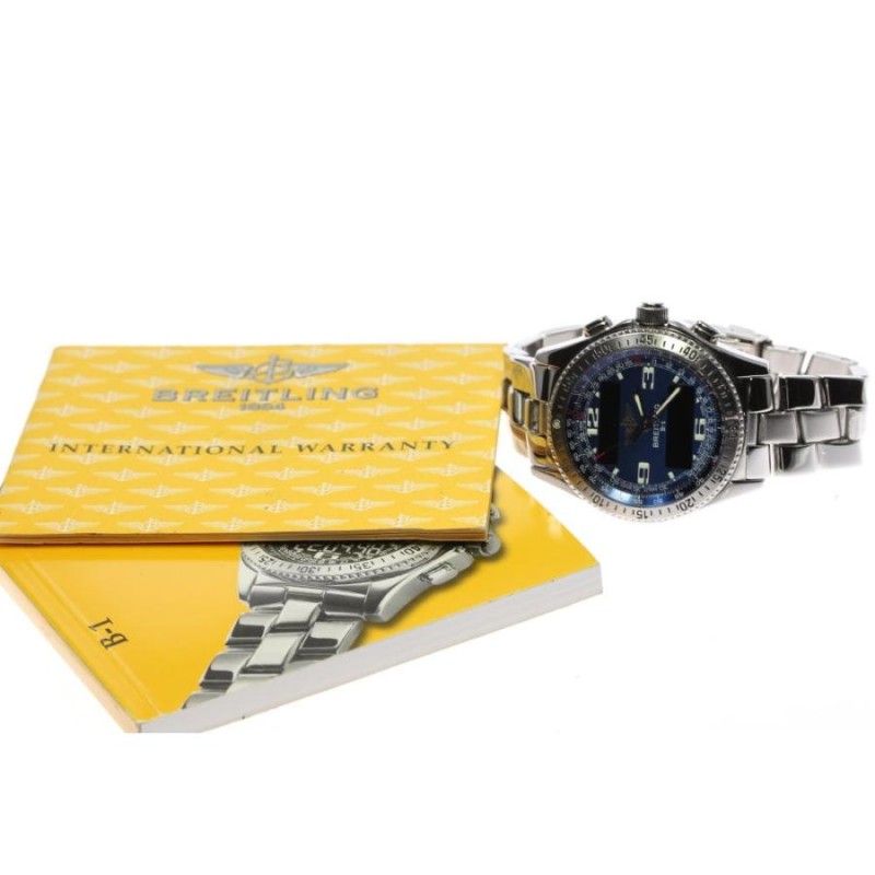 ☆良品【BREITLING】ブライトリング B-1 デジアナ A68362 クォーツ 