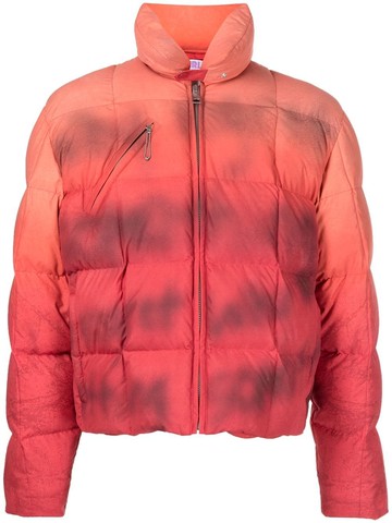 ERL - padded gradient-effect jacket - men - Polyester - XL - Orange