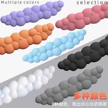 ✨財富喵✨ 新品雲朵手託鍵盤託  大號記憶棉桌面辦公防滑護腕鍵盤手託