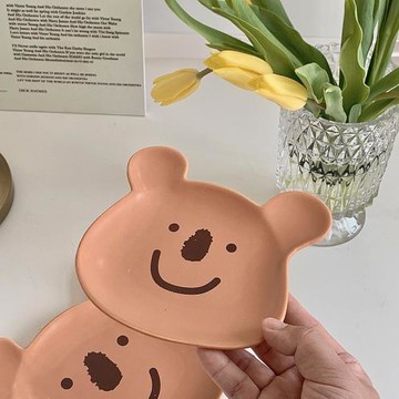 尤物少女*韓國ins風可愛考拉陶瓷碗盤子家用餐碟少女心餐具沙拉碗