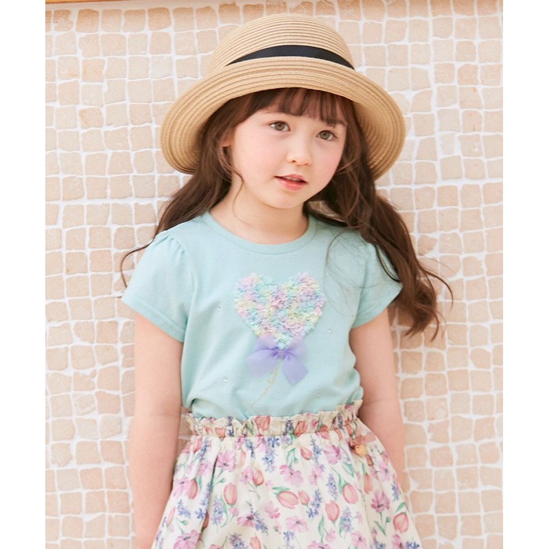 オンワード】 any FAM KIDS>トップス モシャモシャモチーフ Ｔシャツ エメラルドグリーン×ハート 130 キッズ 【送料無料】 通販  LINEポイント最大1.0%GET LINEショッピング