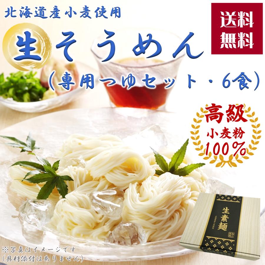 そうめん 秋ギフト  お取り寄せグルメ 誕生日 プレゼント つゆ付き 6食 生そうめん 高級 グルメ  母の日 父の日 本格 冷凍麺 素麺 にゅうめん 送料無料