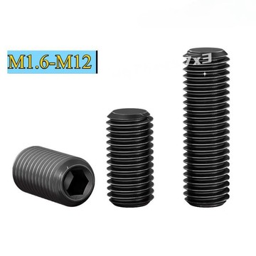 桃園店🥇免運🥇304不鏽鋼平端緊定螺絲12.9級高強度內六角機米頂絲螺絲M1.6-M12