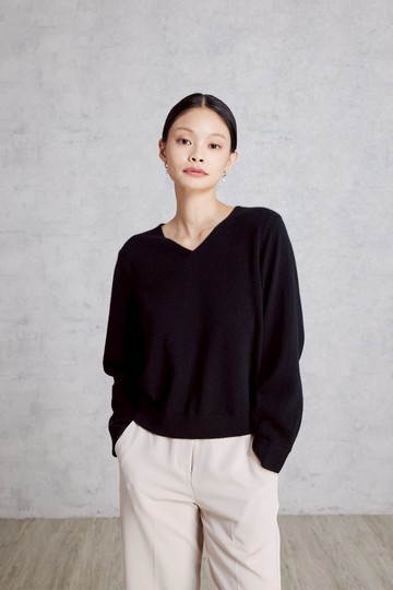 25FW cashmere V領上衣