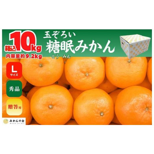 ふるさと納税 和歌山県 有田川町 熟成みかん Lサイズ 秀品 10kg 内容量 9.2kg )箱込 玉ぞろい 有田みかん 和歌山県産 産地直送 贈答用  