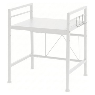 Nature Living 寬度高度可調式微波爐廚房置物架  1個  寬 40~64 x 深 32 x 高 48 cm  白色