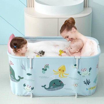 泡澡桶大人摺疊洗澡桶成人浴缸兒童洗澡盆超大號全身浴盆家用神器【林之舍】
