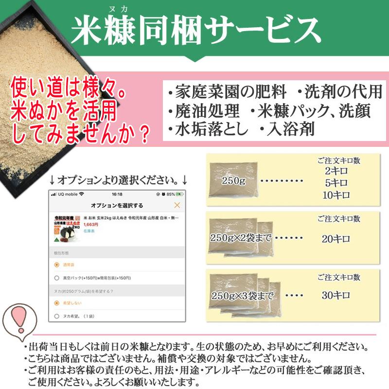 新米 米 玄米 2kg ひとめぼれ 令和5年産 岩手県産 精米無料 白米 無洗米 当日精米 送料無料