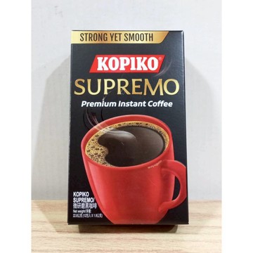 (10%蝦幣回饋/免運) Kopiko Supremo 微研磨黑咖啡限定組-勁 (12包入×1.9公克)