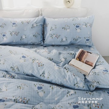 絲薇諾 MIT長絨棉 四件式兩用被床包組(雙人5尺-多款任選)