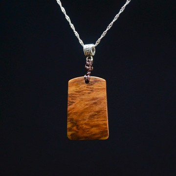 海南黃花梨老料長方形項鏈吊墜掛件木質雕刻木藝汽車鑰匙吊牌485