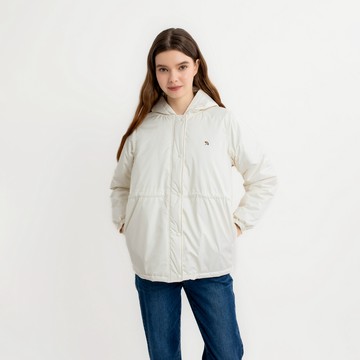 【Special offer】女裝-連帽保暖外套-白色