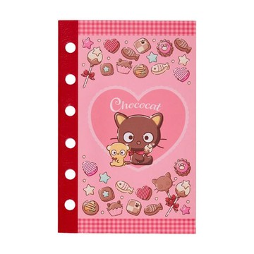 小禮堂 Sanrio 三麗鷗 巧克貓 手帳本補充頁 24枚入 (粉甜點款)