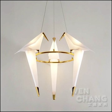 幾何簡約 波波鳥三頭吊燈 Perch light  英國設計師 Umut Yamac 復刻版 LC-108-3