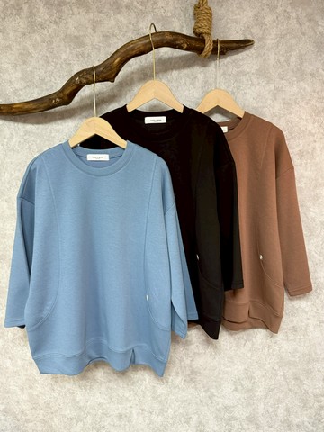 素色極簡風棉T★清爽俐落休閒Look (正韓)