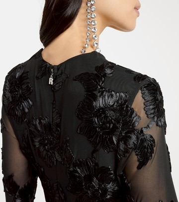 Rotate Floral embroidered satin minidress