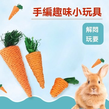 小寵磨牙品 小寵磨牙玩具 造型磨牙品 草製編織磨牙 兔子磨牙 倉鼠磨牙 蔬菜造型磨牙棒 編織磨牙棒