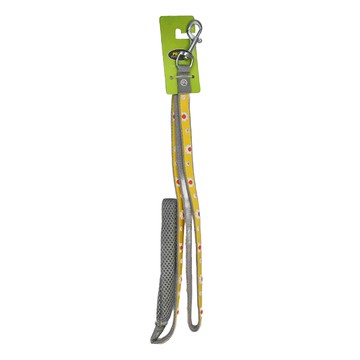 CrazyPAWS 瘋狂爪子 繽紛花鑽系列 立體圖案寵物牽繩  黃色  1條