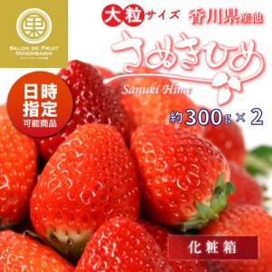 [予約 2024年1月5日-1月30日の納品] さぬきひめ 約300g×2 2L3L 香川県産ほか いちご