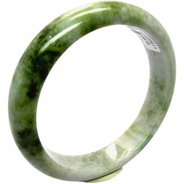 【小樂珠寶】翡翠手鐲豹紋茶黃天然A貨玉鐲(手圍18.9號 內徑59.5mm V765)