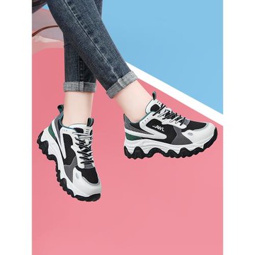 老爹鞋女款2025新款冬季厚底ins潮鞋子顯腳小百搭爆款女款運動鞋