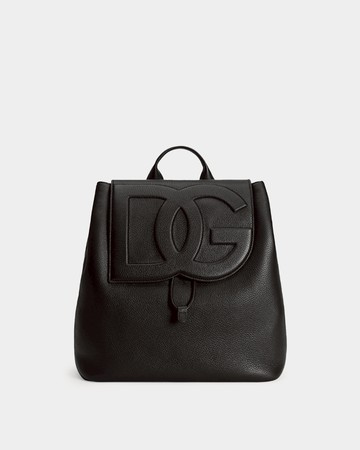 DOLCE&GABBANA  壓紋皮革後背包 -