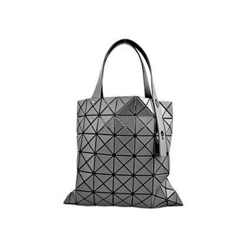 ISSEY MIYAKE 三宅一生 BAOBAO LUCENT MATTE霧面三角格7x7手提包 (碳灰色)