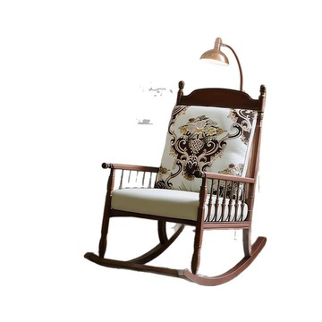 美式復古懶人搖搖椅躺椅陽臺家用休閑椅單人沙發椅客廳實木逍遙椅[010209DD]