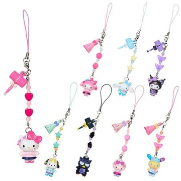 小禮堂 【盲盒拆售】Sanrio 三麗鷗 造型手機吊飾 (ドキドキ!怦然心動學園祭) Kitty 美樂蒂