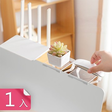 【荷生活】快速安裝不擋螢幕可調節收納支架 經久耐用不易掉落公仔置物架-1入組