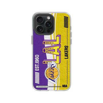 iPhone 15 Pro Max Clear 透明 - NBA - 復古球員卡-洛杉磯湖人 L.A. Lakers - Vintage Card