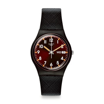 Swatch SIR RED 經典手錶/男錶/女錶/瑞士製造 SO28B704 (34mm)【官方旗艦店】