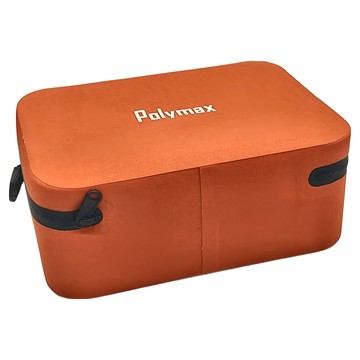 Polymax 寶麗美斯 防水立體盥洗包 防水機能布料  225 x 165 x 90mm  寶茶橘