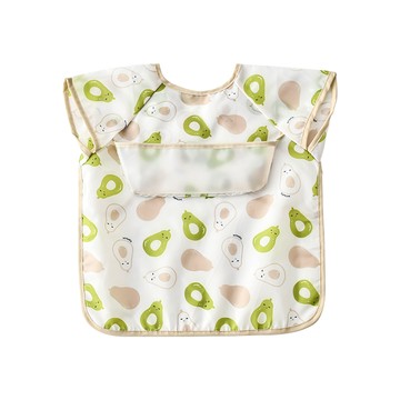 JoyNa - 3件入-無袖防水圍兜兜 反穿衣-草莓兔子+隨機2入