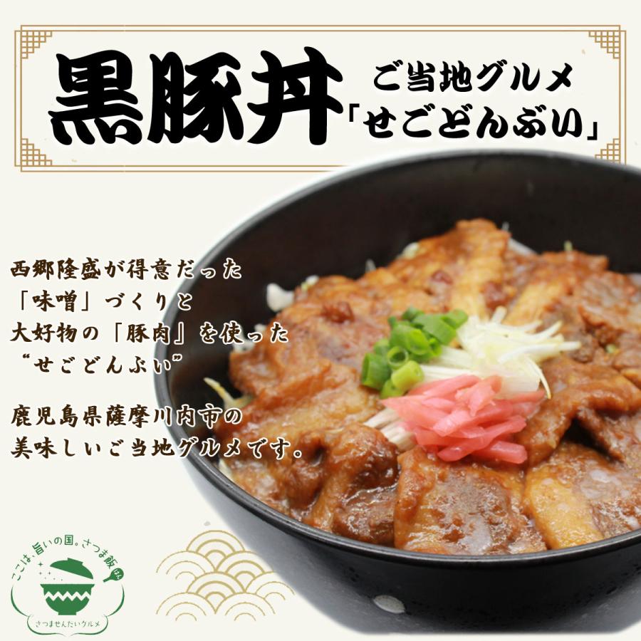 送料無料 ギフト 薩摩國の「せごどんぶい」 黒豚丼 ×24袋 お土産 鹿児島