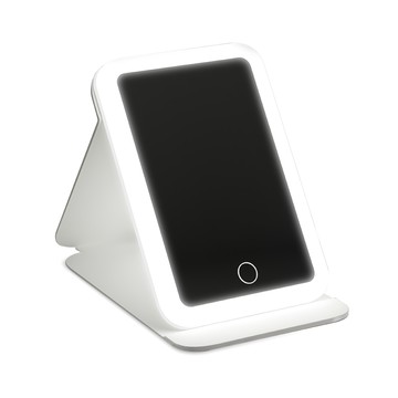 小麥購物 LED折疊化妝鏡 C573 18.4 x 13.5 x 1.7cm 193g  白色