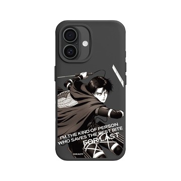 iPhone 16 SolidX 黑 - 進擊的巨人 Attack On Titan -S4 - \b里維兵長 (灰階)