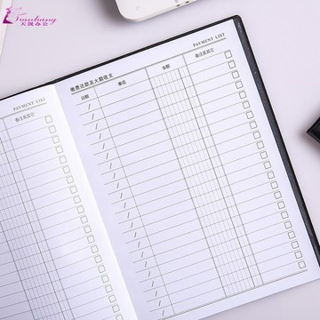 活頁清新便攜現金借支記賬本手帳客戶營業額迷你個人零用錢可愛