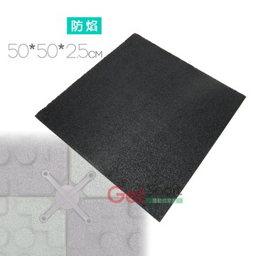防焰健身遊戲場地墊(橡膠墊/緩衝墊/彈性地墊/防滑/防撞/橡膠地磚/台灣製/GetSport)
