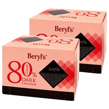 Beryl's 80%可可含量黑巧克力 60G  2盒